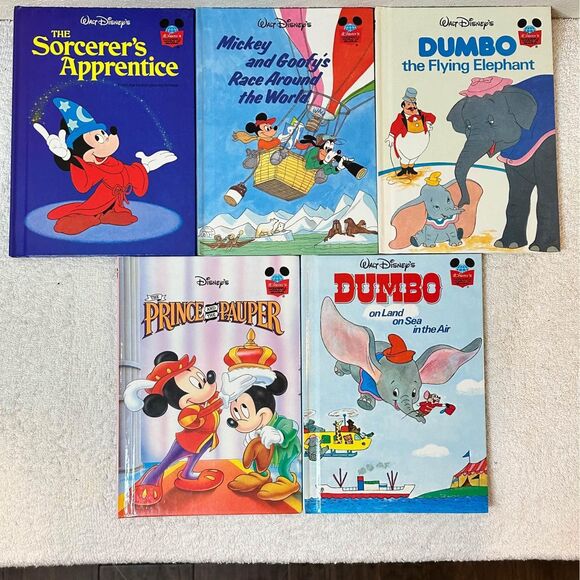 Disney Wonderful World of Reading Vintage Hardcover Books NEW Never Used Ea Lot - Picture 7 of 7